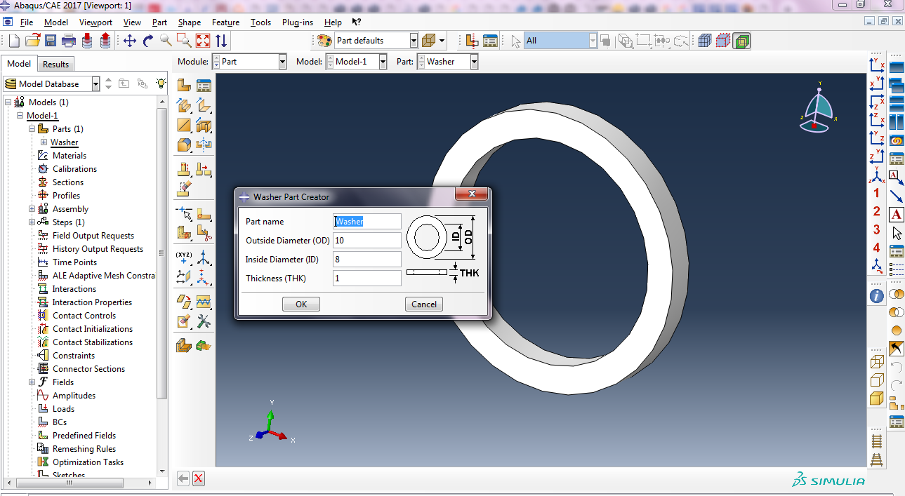 با کامپیوترت واشر بساز: پلاگین ساخت واشر در اباکوس 1 Creat Washer Part Plugin