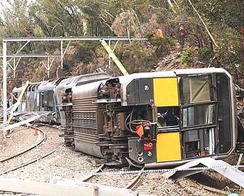 خروج قطار از ریل واترفال استرالیا - کارشناس رسمی دادگستری - شبیه سازی عددی