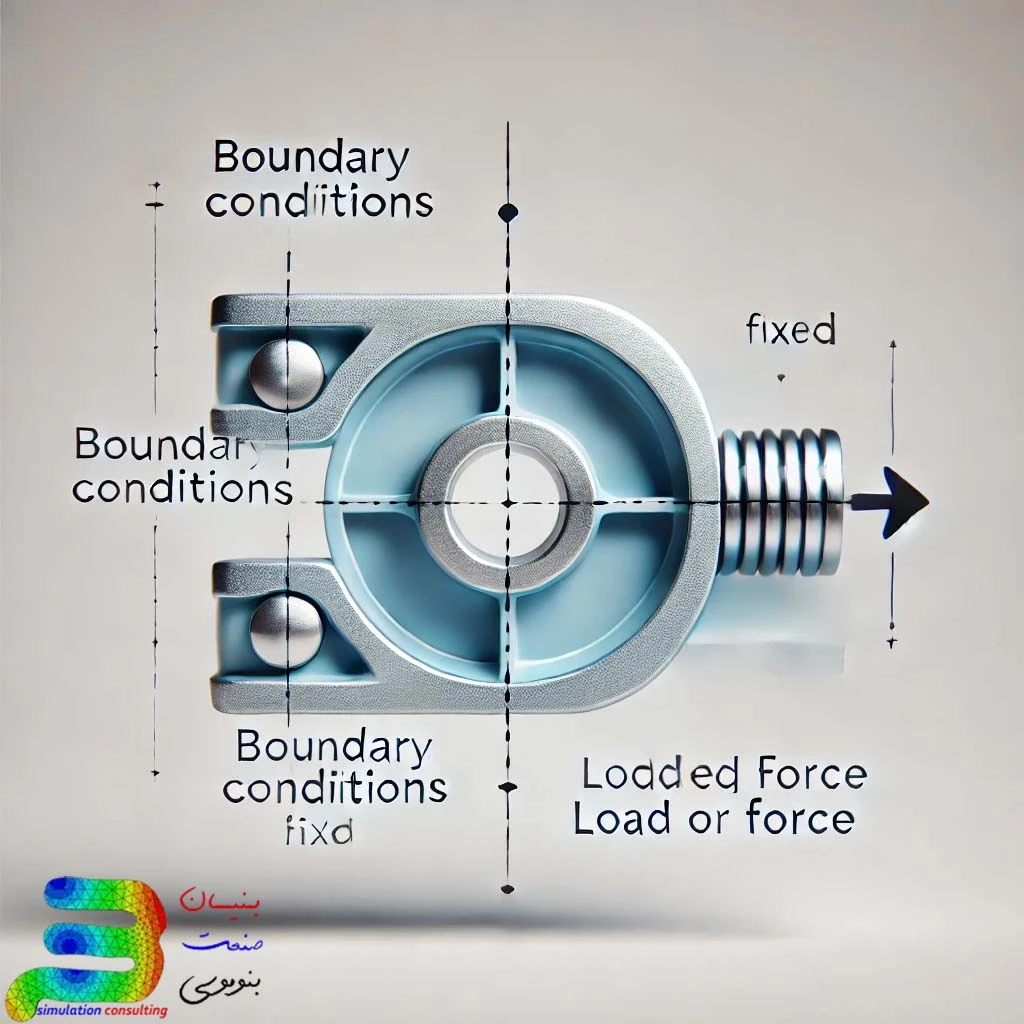 Example for boundary conditions and loading