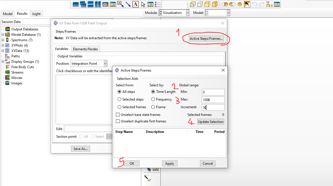 رسم نمودار در اباکوس abaqus plot for llarge odb size