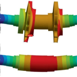 تحلیل ناپایداری روتور و بهبود طراحی به کمک شبیه سازی با اباکوس و انسیس تحلیل فرکانسی